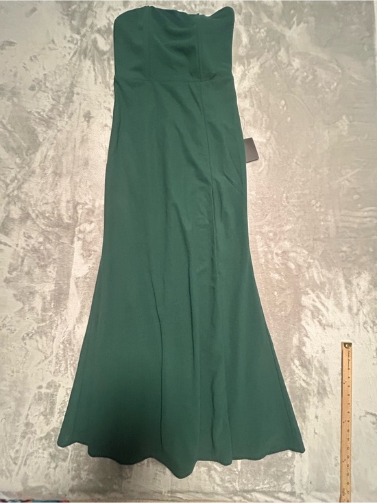 Lulus Dresses & Skirts - Lulus Strapless Maxi Gown Dress Women’s Medium Green Side Slit